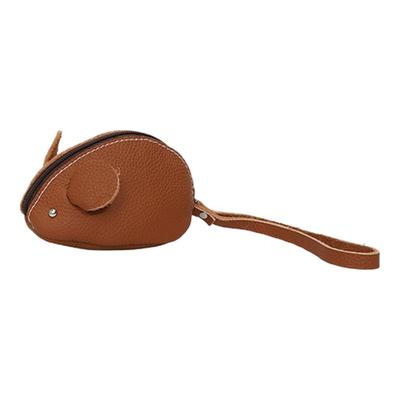 零钱包头层牛皮迷你卡通