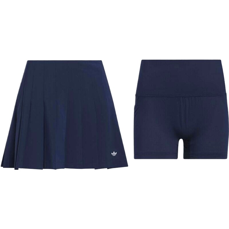 adidas阿迪达斯三叶草女子F Skort复古百褶休闲短裙半身裙JC6772