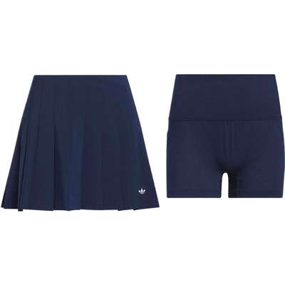 adidas阿迪达斯三叶草女子F Skort复古百褶休闲短裙半身裙JC6772