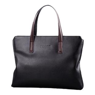 斐格公文包男商务手提包男士休闲简约轻便电脑包软皮包通勤包男包