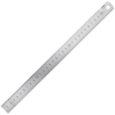 2只得力直尺不锈钢尺30cm20cm小