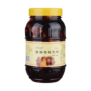 广西特产酱香七彩椒辣椒 900g五彩椒脆爽酱菜酸辣香辣泡椒灯笼椒