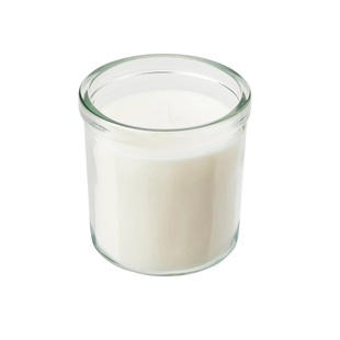 IKEA宜家 洋黎 香味烛和玻璃杯洛兹法格香薰蜡烛晚餐氛围 单个装