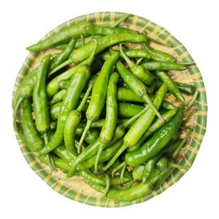 长沙农家 湖南湘菜食材薄皮鲜辣椒香软嫩辣椒油淋椒樟树辣椒500g