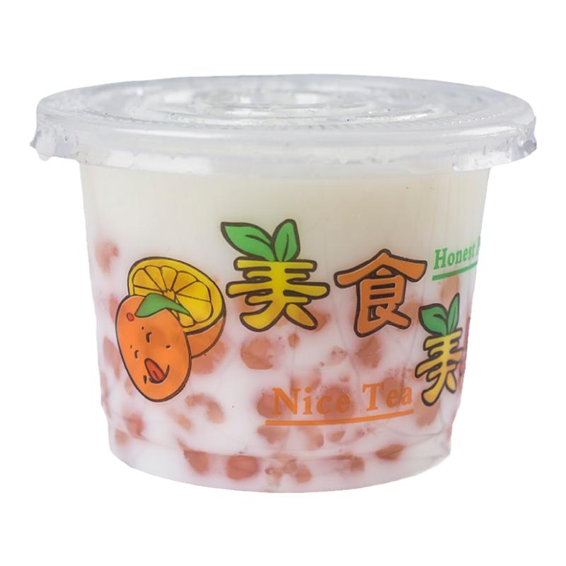 一次性塑料杯250ml果冻布丁杯汤杯冰粉小碗龟苓膏双皮奶300ml带盖
