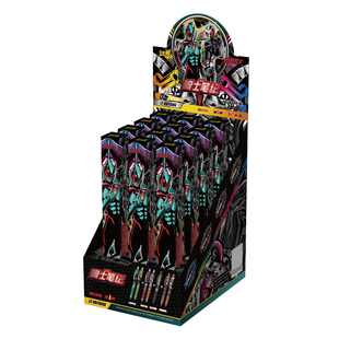 卡游文具 假面骑士中性笔激战版第1弹黑色按动签字圆珠笔0.5mm正版水笔儿童学习用品小学生考试专用盲盒笔