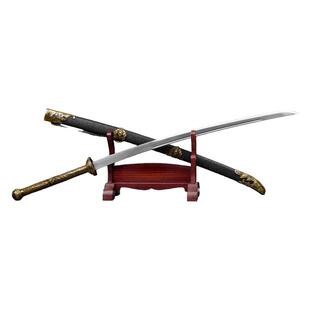 龙泉宝剑官方苗刀开山刃冷兵器武术绣春刀高锰钢摆件刀剑未开刃