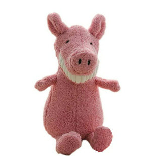 ins毛绒玩具女生可爱丑萌恐龙玩偶露齿猪微笑大牙公仔生日礼物猫