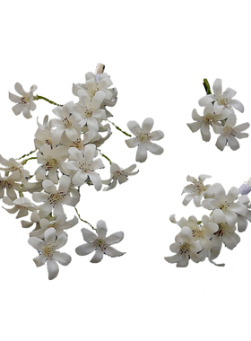 唯美新娘白色花瓣蕾丝头花发夹