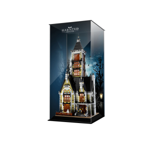 乐高10273鬼屋跳楼机展示盒 亚克力喷绘防尘罩 美观防尘