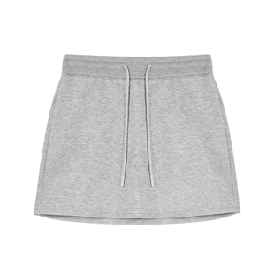 NEVA HU 轻云之下 包臀短裙高腰半身裙女松紧腰针织卫裙a字裙子