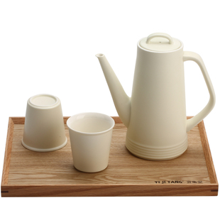 宜集堂奶油夏天凉水壶陶瓷高温耐热食品级家用轻奢高级感冷水壶