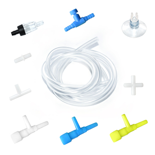 水族箱鱼缸充氧泵氧气管直通三通接头气泵调气阀增氧泵逆止阀软管