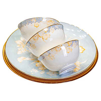 【健康高温骨瓷餐具】高级感碗碟