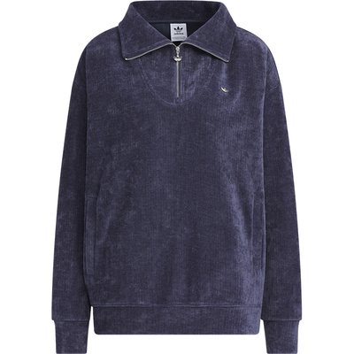 阿迪达斯女士翻领保暖户外卫衣