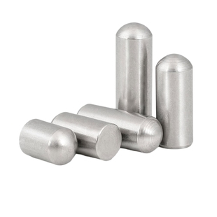 X销钉圆柱销定位销轴圆头不锈钢实心子顶针光轴圆棒M1.5M2M3M4-M6