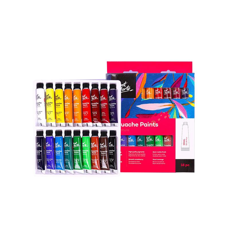 蒙玛特 12ml丙烯颜料小盒装24色初学者套装儿童涂鸦材料石头画画彩绘纺织炳稀diy手工陶瓷手绘衣服鞋