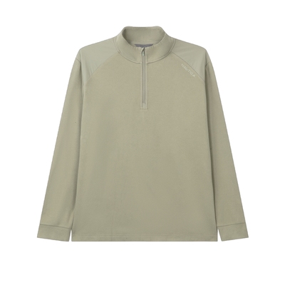 NAUTICA/诺帝卡拼接半开襟卫衣