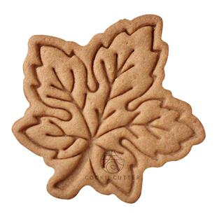 秋日风枫叶树叶曲奇饼干模具手压立体面团切割 烘焙工具家用diy