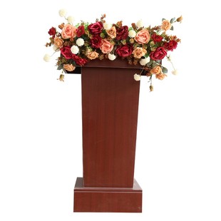 仿真会议桌花下垂花挂式演讲台花束主席台花收银接待花艺商务用花
