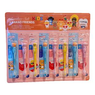 韩国lg儿童牙刷套装8只装立体卡通可爱软毛牙刷6岁以上男女孩幼儿