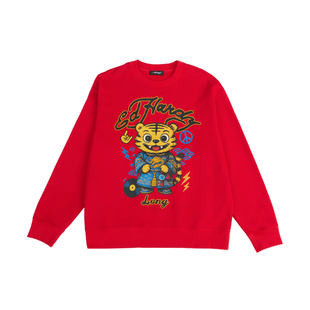 【吴奇隆同款】Ed Hardy埃德哈迪2025冬季新款套头衫E1RTM401