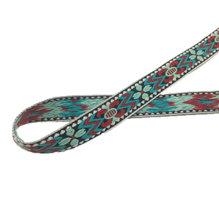 彩色民族风织带精美刺绣提花缎带手工diy娃衣汉服装饰花边辅料