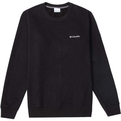 哥伦比亚男装官旗正品外穿无帽黑色卫衣秋季圆领套头休闲服运动服