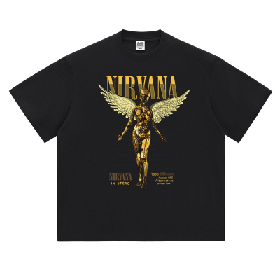Nirvana涅槃乐队摇滚T恤tee天使