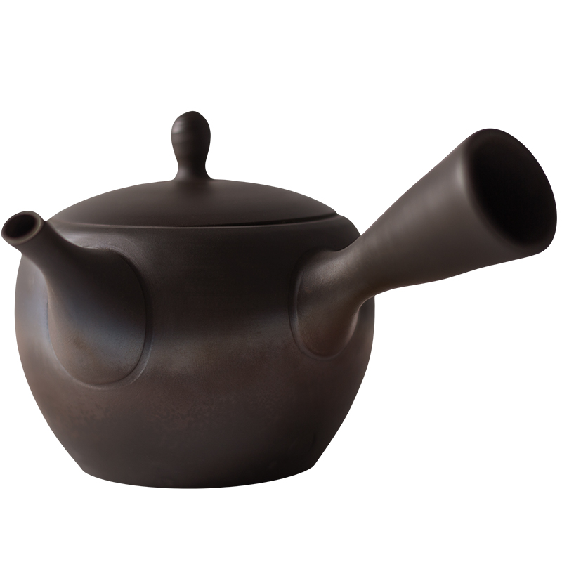 日本進(jìn)口常滑燒茶壺名家作品純手工側(cè)把壺功夫茶具單人過濾泡茶壺