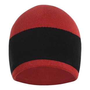 拓路者内里加绒羊毛帽冬季户外登山防寒保暖滑雪冷帽跑步针织帽子