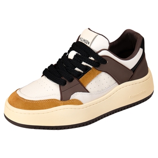 木林森男鞋2025秋季新款时尚真皮板鞋潮流百搭运动休闲鞋男士皮鞋