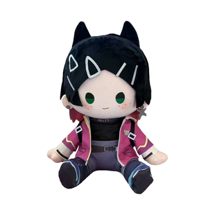 无畏契约周边贤者暮蝶jett捷风棉花娃娃40cm玩偶毛绒公仔玩具礼物