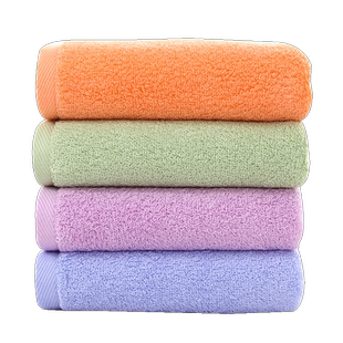 图强4条装纯棉童巾抗菌家用男女成人儿童柔软加厚吸水洗脸小毛巾