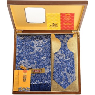 南京云锦围巾领带中国民间手工艺品特色出国礼品送老外