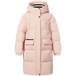 坦博尔冬季儿童羽绒服 加厚连帽运动男女童保暖 安心绒中长款外套