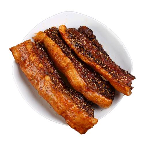 [重荣]脆皮五花肉 烤肉猪肉熟食即食非油渣美食小吃200克X2真空装
