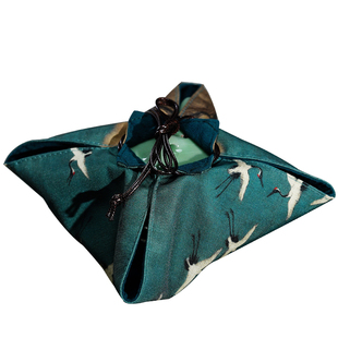 悟追古画茶壶盖碗收纳布袋子便携旅行抽绳布包茶叶罐茶具茶杯包装