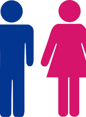 男女洗手卫生间公共厕所指示导向标识牌淋浴墙贴纸画亚克力3d立体