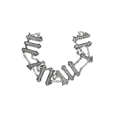 个性设计感复古镶钻项链手链套装