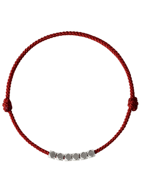 招财碎银几两祈福手链绳纯银