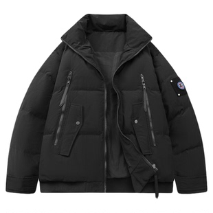 Kawasaki川崎90鸭绒美式复古纯色百搭户外极寒保暖休闲面包羽绒服