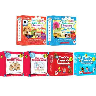 【一起买更优惠】【点读版】送音频及官方导读课 Buddy ReadersAB+学乐高频词AB+Decodable Readers AB分级绘本 3-8岁儿童英语启蒙