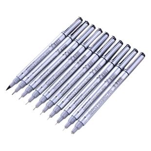 秀普针管笔描边笔针管勾线笔防水手绘漫画笔学生美术专用描边勾边设计草图笔绘图针笔简笔画墨线笔速写笔黑色