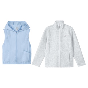 Skechers斯凯奇童装男女童两件套儿童时尚运动休闲背心外套套装