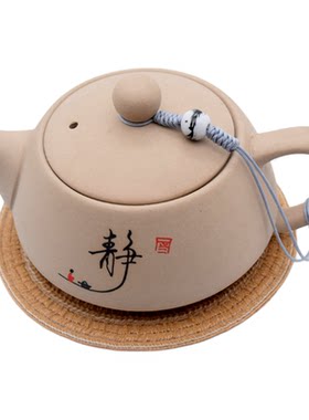 中式茶壶绳杯盖防摔绳子