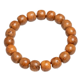 西藏千年雷击桃木手串高密无漆蜡佛珠男女手链项链高油桃木小挂件