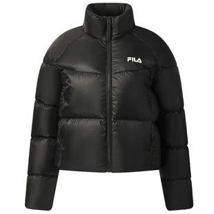 FILA 斐乐官方女士羽绒服2025冬季新款休闲保暖舒适短款立领外套
