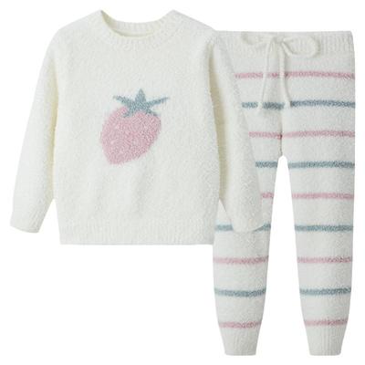 半边绒女童睡衣珊瑚绒儿童家居服