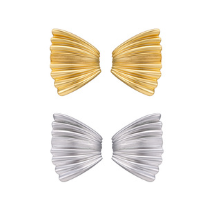 MONSECRET棕榈叶耳钉大体积轻奢高级感气质视觉系耳饰夸张配饰女